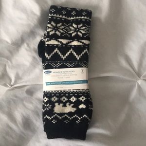 Oh navy women’s boot socks